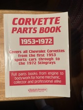 1953-1972 Corvette Parts Book Catalog Numbers Illustrations C1 C2 C3 Motorbooks