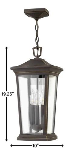 Hinkley Bromley 19" High Oil Rubbed Bronze Outdoor Hanging Light - Picture 5 of 10