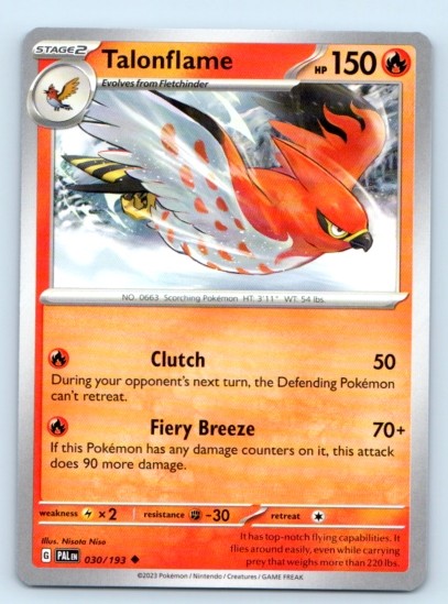 Talonflame 030/193 ~ Uncommon English Near Mint