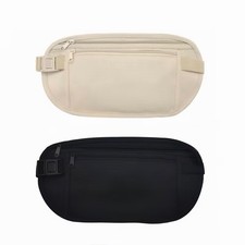 Two-Pack Anti-Theft Money Belts, Travel Hidden Money Belts