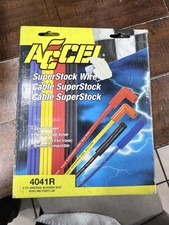 Accel 4041r Performance Ignition Spark Plug Wire Set - Red 8mm Graphite Core Accel 4041r Performance Ignition Spark Plug Wire Set - Red 8mm Graphite Core