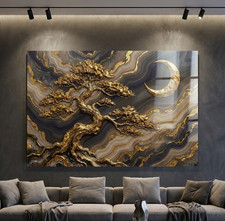 Stampa paesaggio di lusso arte, quadro da parete vetro acrilico, tela, poster, decorazione