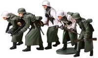 Tamiya 300035256-1:35 Wwii Figuren-Set Deutsche Infanterie Winter (5), Originalg