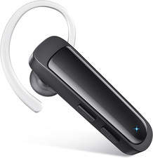 Bluetooth Headset Wireless Earpiece HD Hands Free Headphones with Microphone Lig