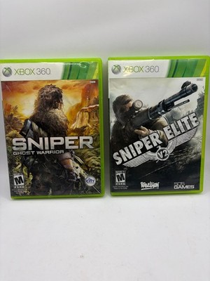 Sniper Elite V2 & Sniper Ghost Warrior (Xbox 360) CIB 2 Game Lot/Bundle