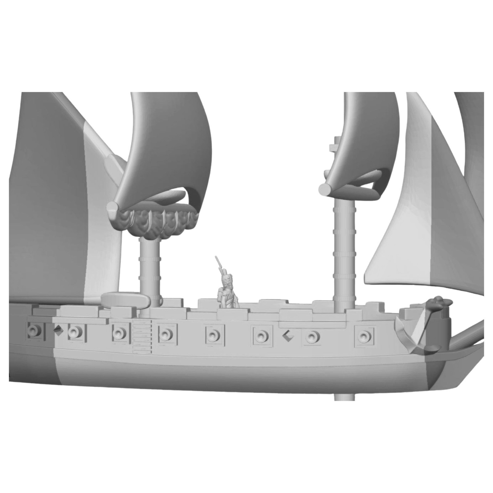 Frigate Galleon Ship Century XVI 1:43 scale DIY Assembly Model Kits