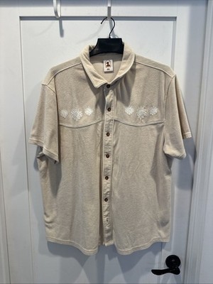 Dandy Del Mar Button Up Shirt 3XL Leisure Wear Gaucho Terry