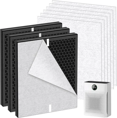 PR1 Replacement Filter for Mooka PR1 Air Purifier for Home Large Room, 3 Pack