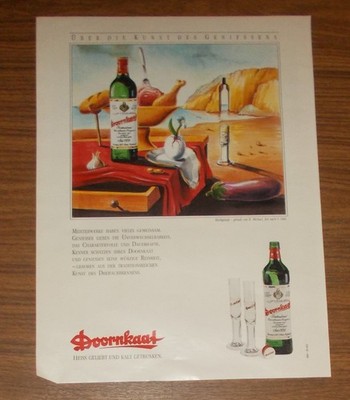 Rare Advertising DOORNKAAT ''High Pleasure'' Painting B. Michael n. Salvador Dali 1992