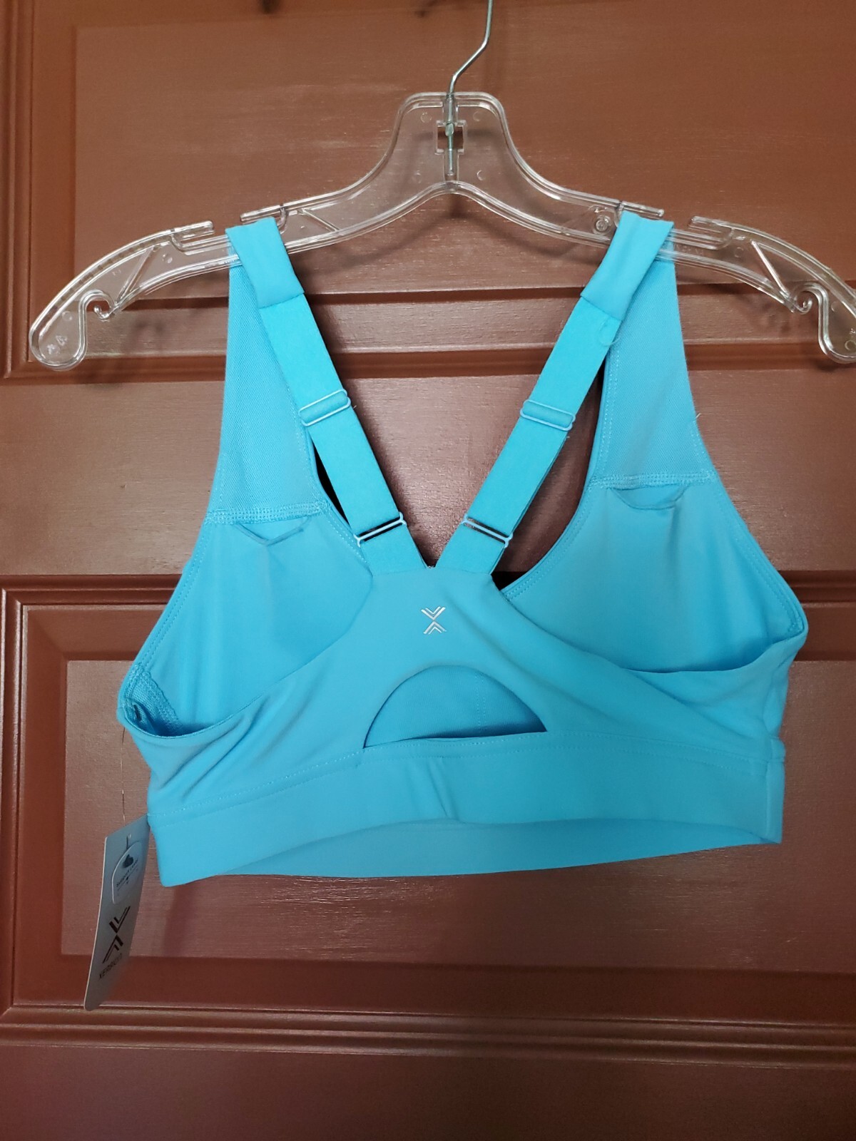 Xersion Sports Bra Medium Support Ladies Large Summer Sky Removable
