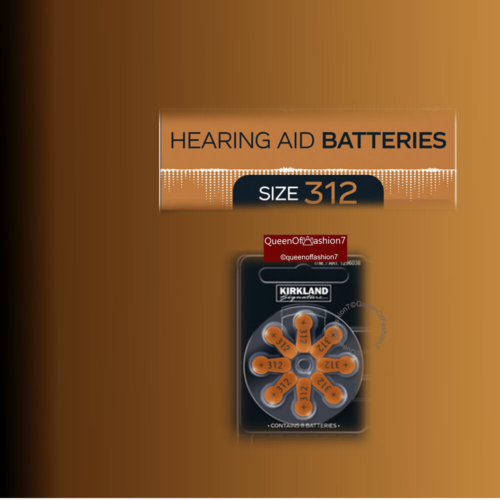 8 x Size 312 Kirkland Hearing Aid Battery Batteries Brown Tab Colour eBay