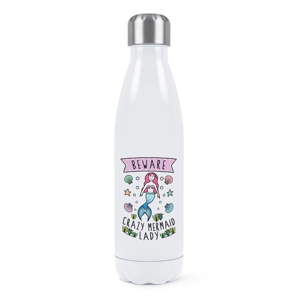 Beware VerrüCkte Meerjungfrau Damen Doppelwand Wasserflasche Lustig Thermo-image