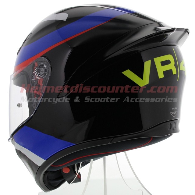 AGV K1 Rossi VR46 Sky Racing Team Motorcycle Helmet, Fast 'N Free
