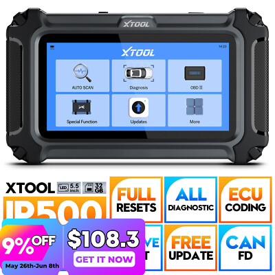 $108 XTOOL IP500 for BMW Bidirectional Scanner Diagnostic E-CU Coding Tool CANFD