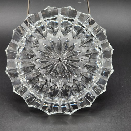 Cenicero redondo para damas Hobstar de cristal de plomo corte brillante acampanado de 6,5" - Imagen 10 de 10