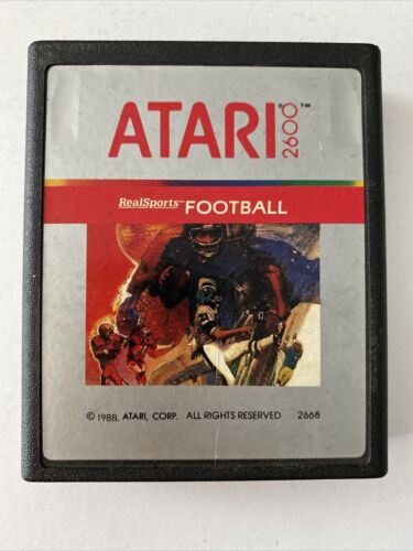 RealSports Football (Atari 2600, 1988) - Authentic