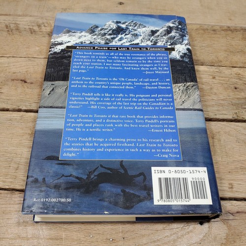 Last Train to Toronto: A Canadian Rail Odyssey by Pindell, Terry Hardback Book - Picture 2 of 8