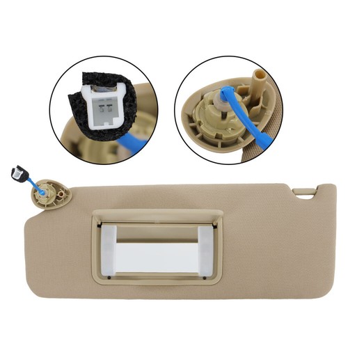 For 17-21 Honda Pilot 18-20 Honda Ridgeline Sun Visor Plastic Beige Driver Side - Picture 11 of 12