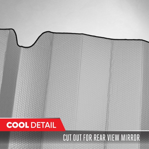 Reflector de cubierta de parabrisas plegable de doble cara para automóvil + bloqueadores de ventanas - Imagen 6 de 10