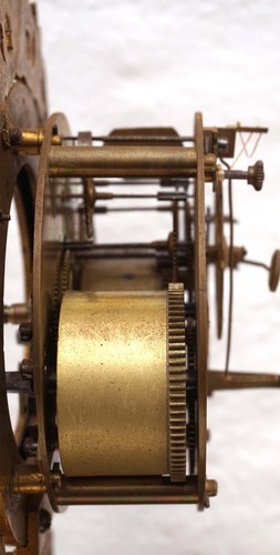 Französisches Reich Skelett Uhr Ormolu graviert Bronze Paris Uhrwerk 1810 - Bild 11 von 12