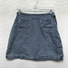 Y2K Vintage Mini Skirt 4 26 Small High Waisted Gingham Plaid Preppy Cottagecore