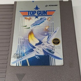 Top Gun NES Nintendo Entertainment System KONAMI 1987 Authentic TESTED & WORKING