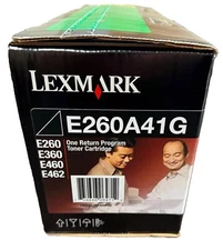 Genuine Lexmark E260A41G (AKA E260A11A) Black Toner Sealed Box We Ship Fast