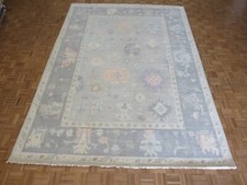 8'11 x 12'3 Hand Knotted Gray Modern Oushak Oriental Rug G15979