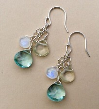  200 NEW BRIOLETTE STERLING SILVER 925 SUNDANCE CHARM EARRINGS STUNNING HANDMADE