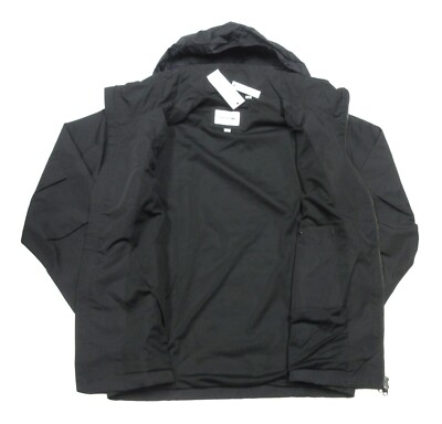 LACOSTE ブラック ウィンドブレーカー Lacoste Men's Black Lightweight Water-Resistant Stow-Away