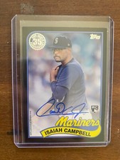 2024 Topps Series 1 Isaiah Campbell 35th Anniversary Black Border Auto RC