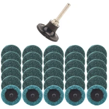 2'' Sanding Discs Set Roll Lock Surface Conditioning Pad With 1/4" Shank F Metal