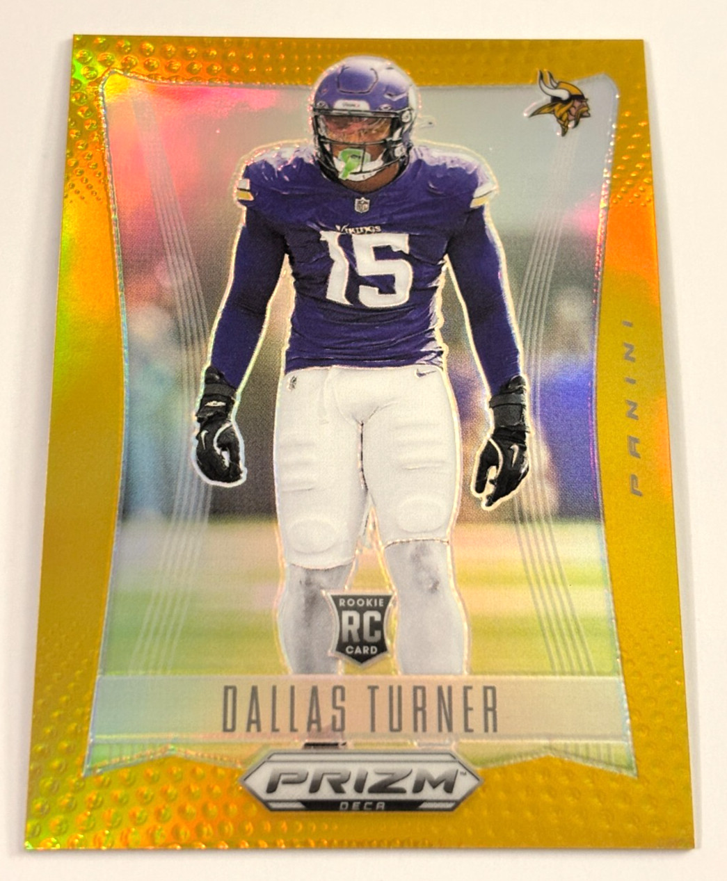 Dallas Turner 2024 Prizm Deca Gold Prizm RC Rookie Card /10 !!!!