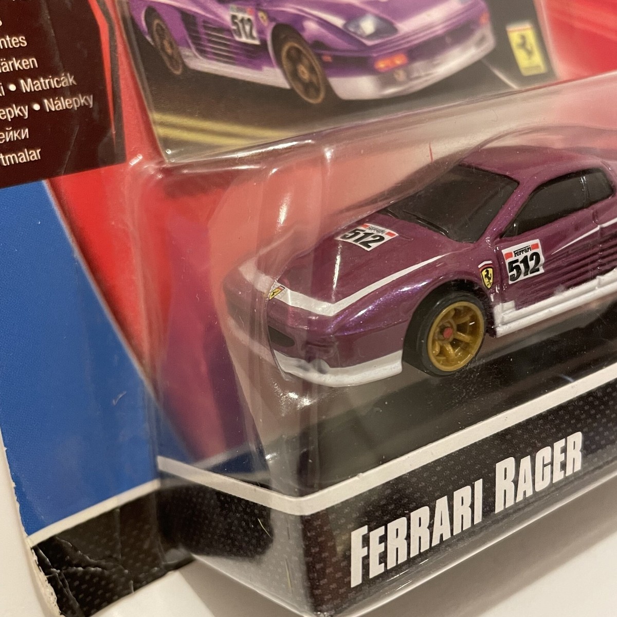 Hot Wheels Ferrari Racer F512 M Purple #512 New old stock