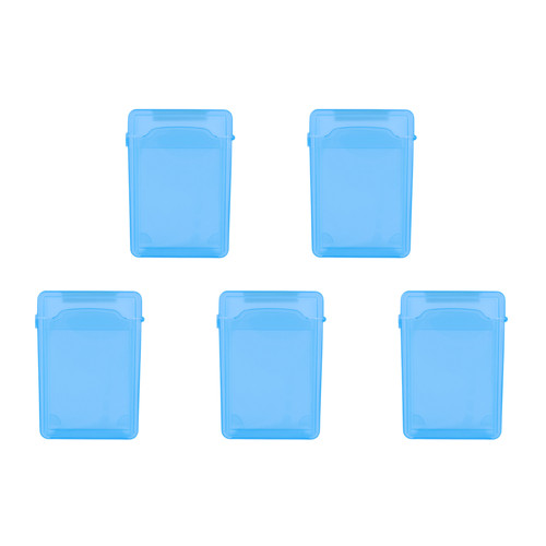 3.5 Inch IDE SATA HDD Hard Drive Disk Storage Box Plastic HDD Caddy Case(Blue)