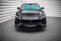 Front Ansatz V.3 FüR Lamborghini Urus Mk1 Schwarz Spoilerlippe Schwert