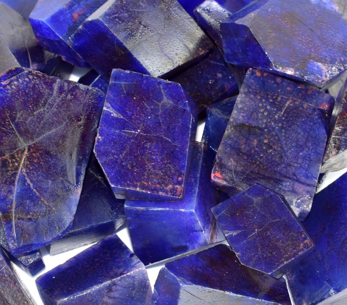 画材 Sapphire Genuine Coarse Sapphire 700-750 Ct Certified Natural Blue Raw Chunk Uncut