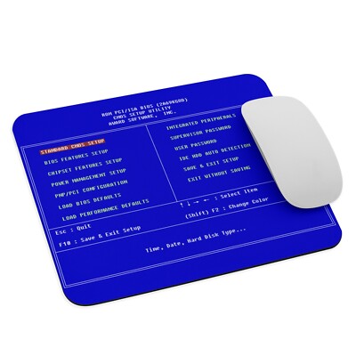 BIOS - PC -Windows - Microsoft Mouse Pad NEW 9.5