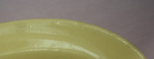 VTG. 2 GRINDLEY PLATTERS / PLATES 6 3/4"x 9 3/4" LABURNUM PETAL YELLOW ENGLAND - Bild 3 von 6