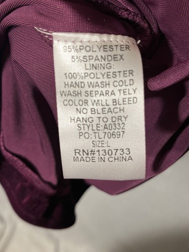 Umgee Samtkleid Gr. Large Lila Kurzarm Babydoll A-Linie Y2K - Bild 10 von 12