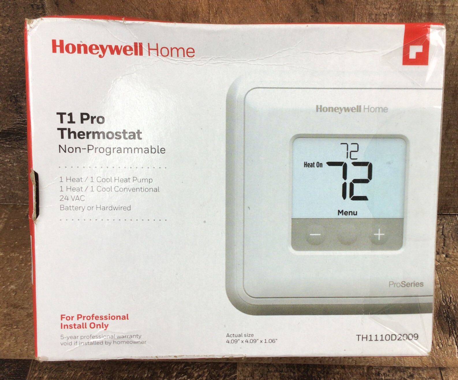 Honeywell Home TH1010D2009 T1 Pro Non-Programmable Thermostat - White New  Sealed | eBay