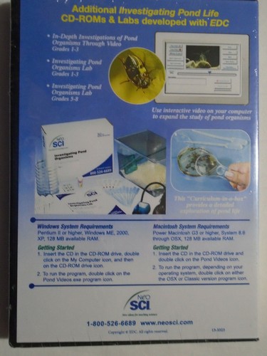 CD Investigations of Pond Organisms Through Video education NSF Grades 5-8 new - Picture 2 of 4