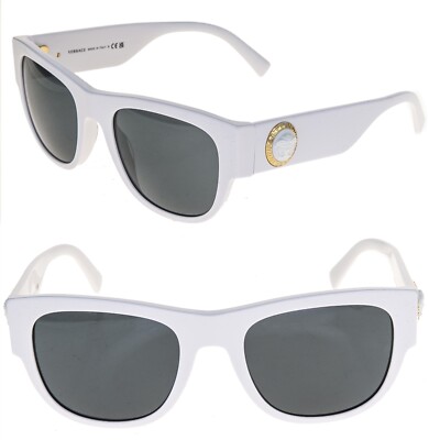 VERSACE 4359 THE CLANS MEDUSA ARES STUD White Emblem VE4359 Unisex