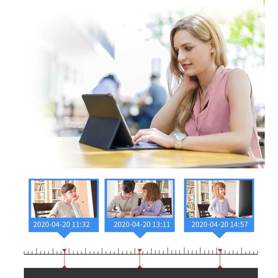 4CH Wireless NVR CCTV H.265 Full HD 720 Outdoor IP Camera - Image 4 of 4