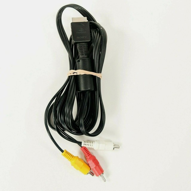 Genuine Original OEM Sony PlayStation AV Audio/Video Composite Cable PS1 PS2 PS3 eBay