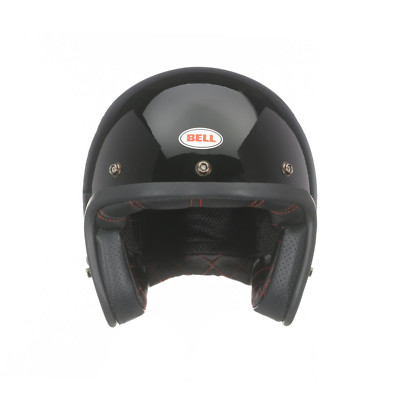 Open Box Bell Custom 500 Open Face Motorcycle Helmet Gloss Black Size Small