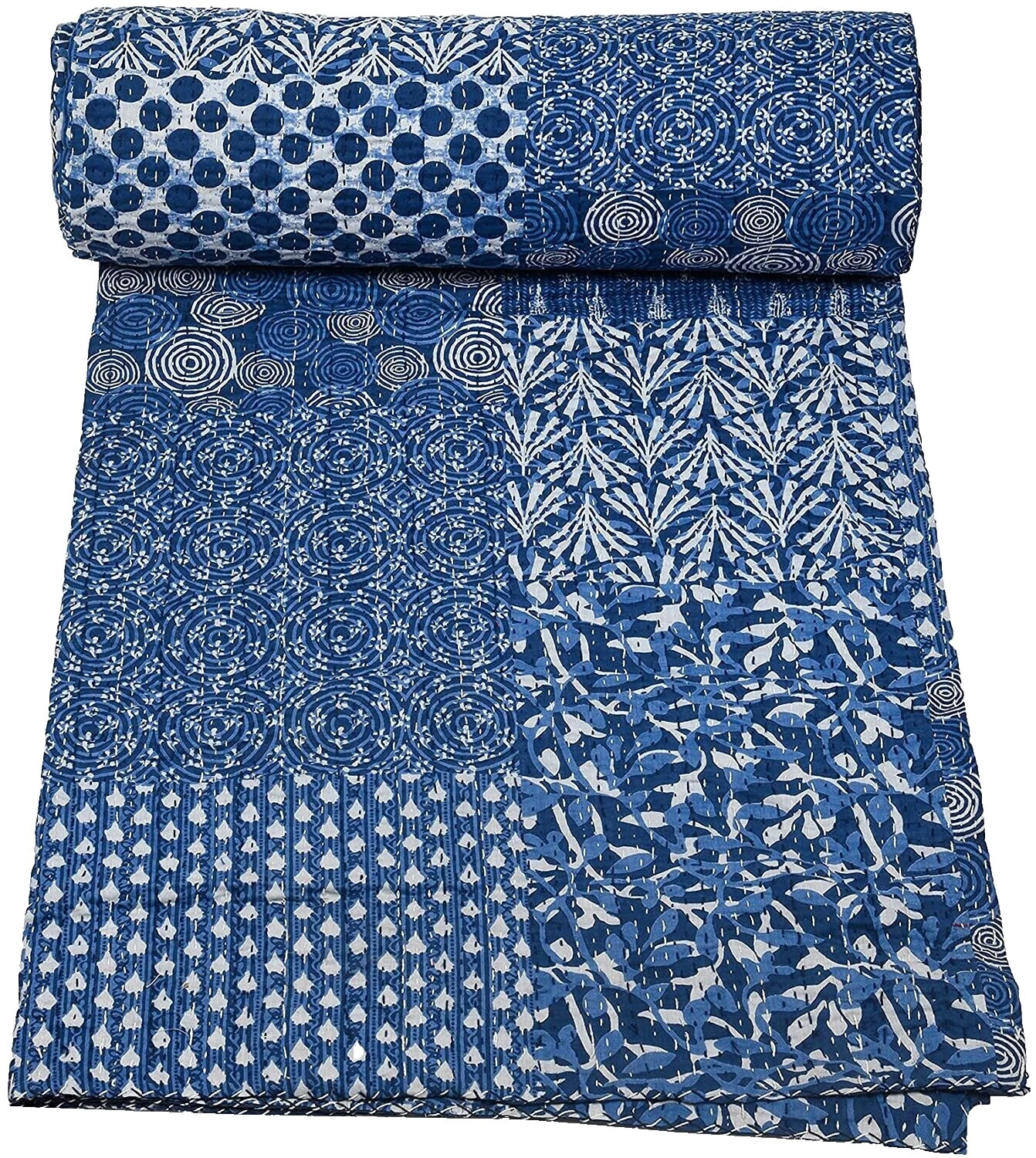 Handmade Queen Geometric Quilts, Bedspreads & Coverlets