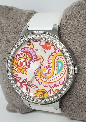 Guess white  Watch with Paisley Dial Guess Japan Watches - Etsy main image 4