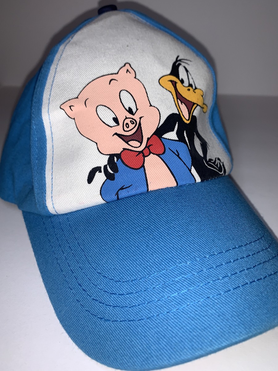 Looney Tunes Adjustable Baseball Hat 2011 Porky Pig Daffy Duck
