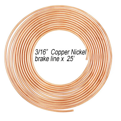 Force 10 Brakes 3/16'' (.187'' O.D.) Kupfernickel Bremsleitung Spule 25 Ft.
